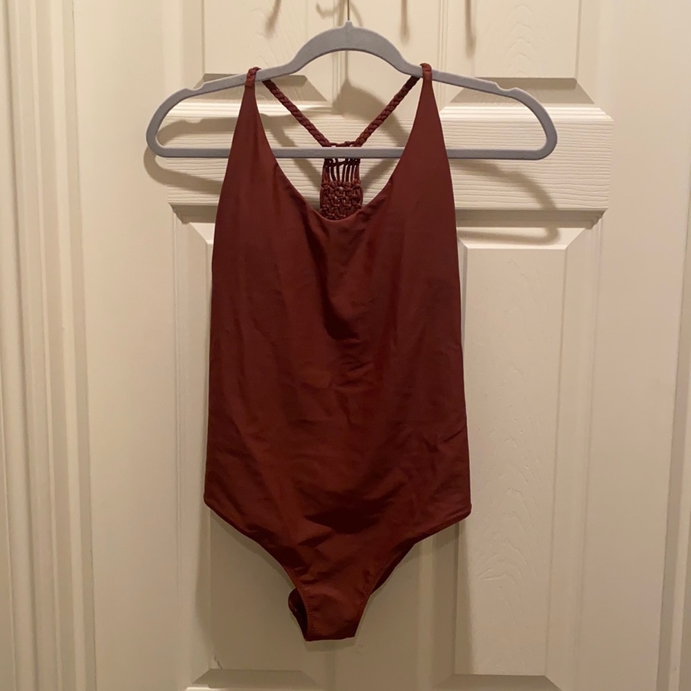 Maroon Bathing Suit